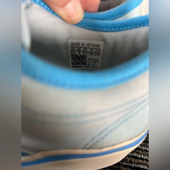 Adidas Parley Nizza light blue lace-up platform sneakers Women 6.5 - Picture 8 of 14